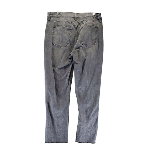 Old Navy Jeans Womens Size 10 Tall Gray Wow Boyfriend Mid-Rise Frayed Denim - Picture 10 of 11